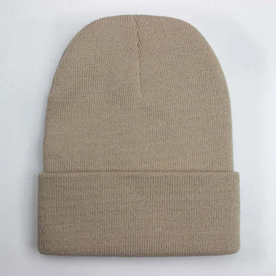 Damen Bequeme Strickmütze mit umschlagbarem Rand Heidi-Mode