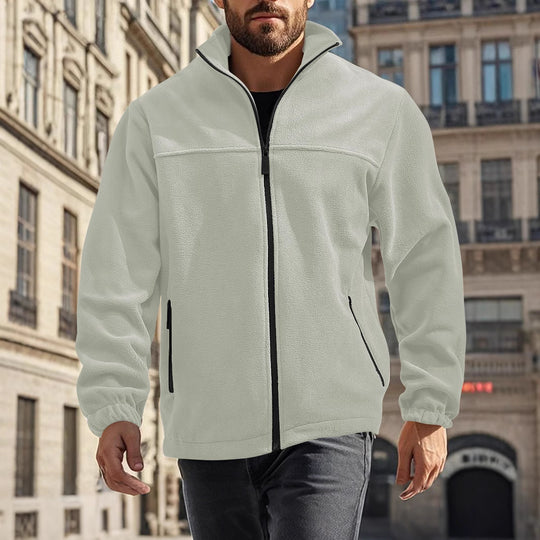 Herren Fleecejacke mit hohem Kragen Heidi-Mode
