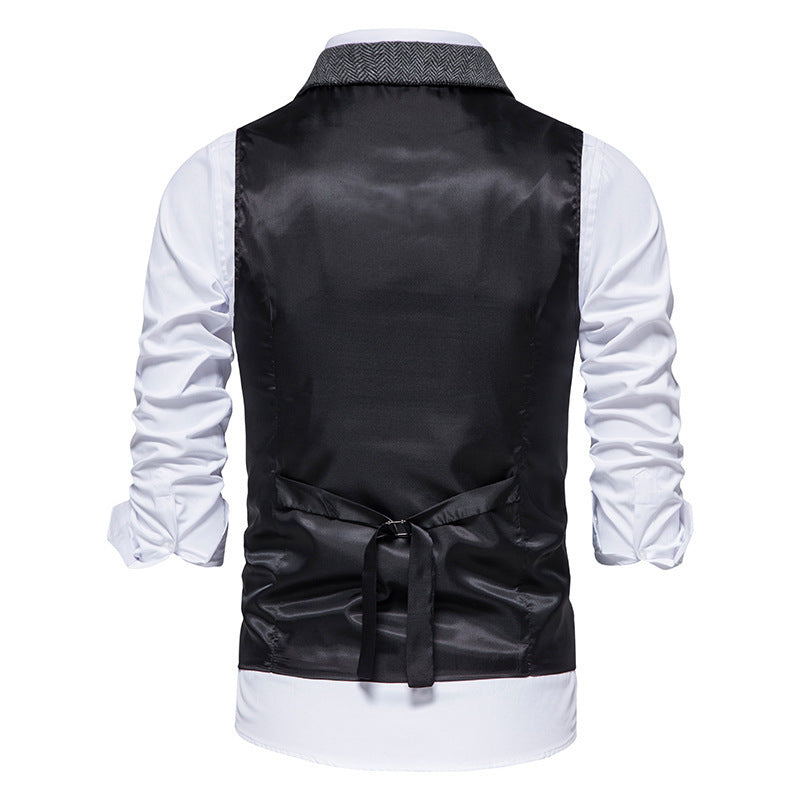 Herren elegante Weste im Hahnentrittmuster Heidi-Mode