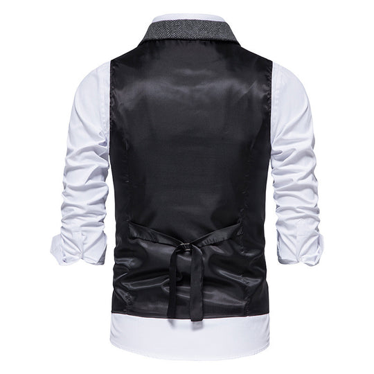 Herren elegante Weste im Hahnentrittmuster Heidi-Mode