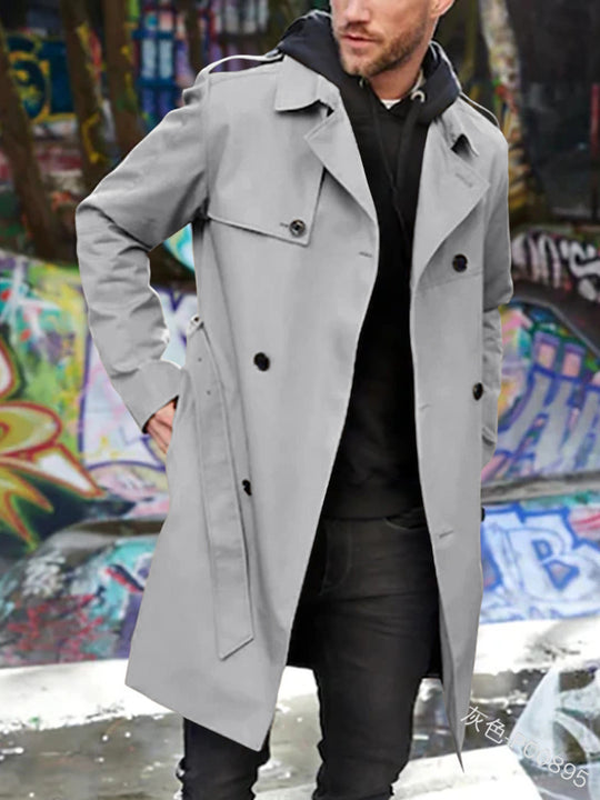 Herren Trenchcoat mit klassischem Stil Heidi-Mode