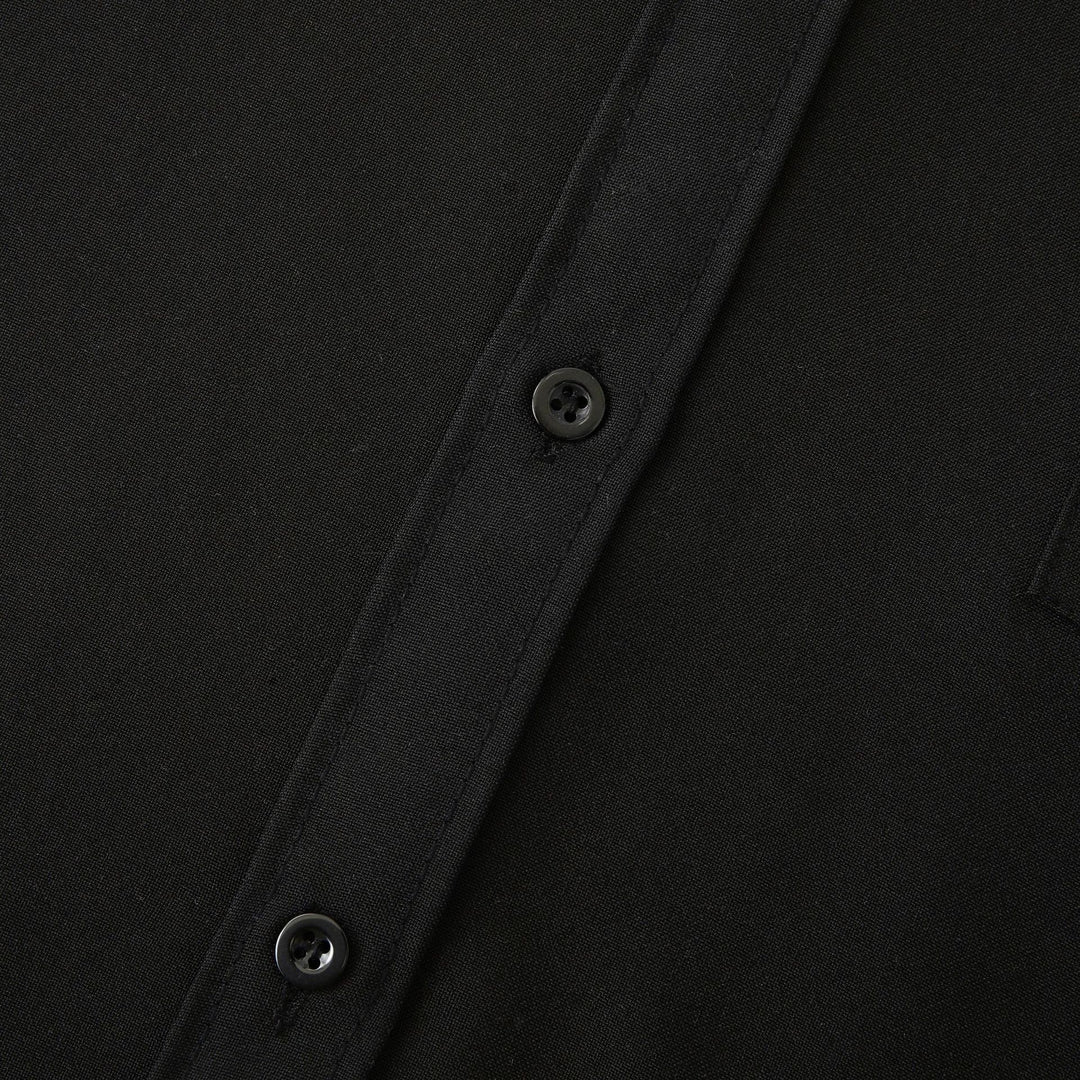 Herren Langarmhemd mit modernem steifen Kragen und praktischen Taschen Heidi-Mode