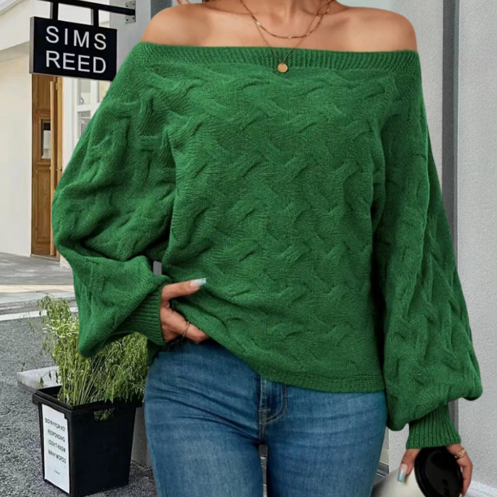 Damen Oversized Strickpullover mit strukturiertem Design Heidi-Mode