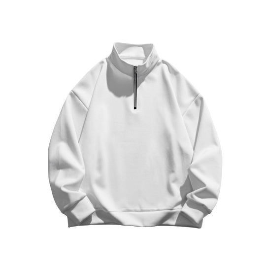 Herren hochfrequente Sweatshirt Jacke mit Stehkragen und Reißverschluss Heidi-Mode