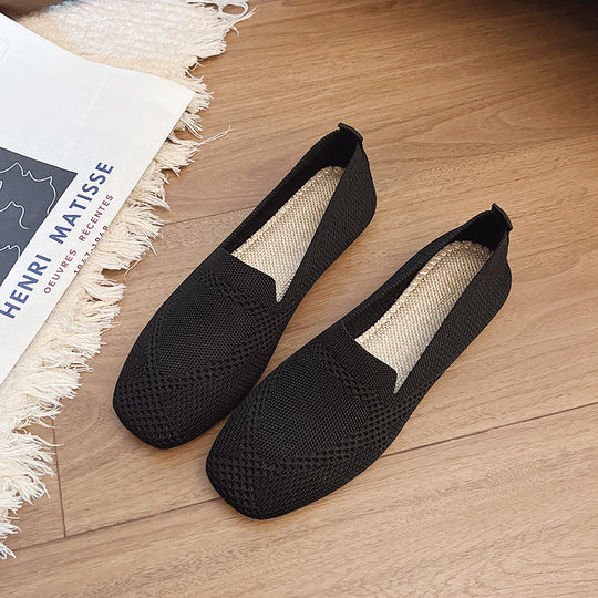 Damen moderne Slingback-Schuhe mit atmungsaktivem Netzmaterial und elastischem Einschlupf Heidi-Mode