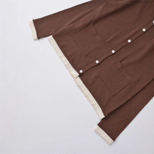 Damen Bequeme Strickjacke mit Taschen Heidi-Mode