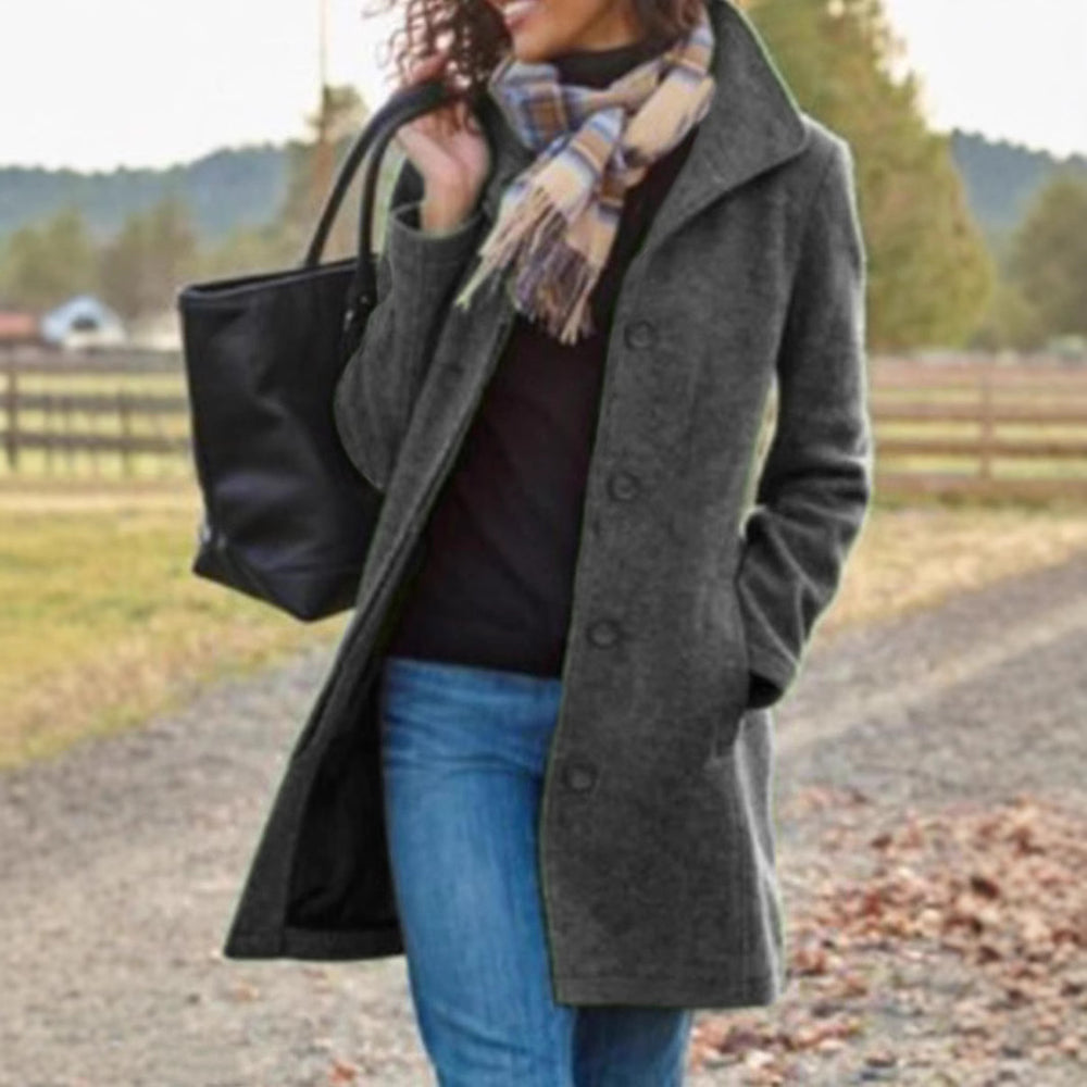 Damen eleganter Wollmantel Heidi-Mode