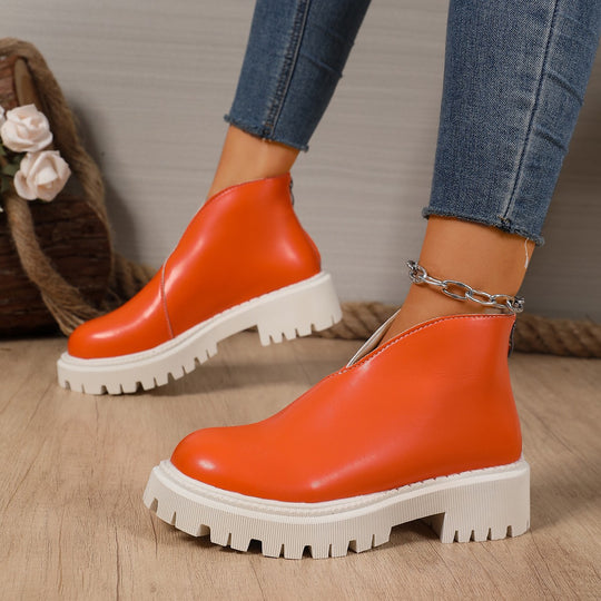 Damen Modische Chelsea-Boots mit trendigem Plateau und rutschfester Sohle Heidi-Mode