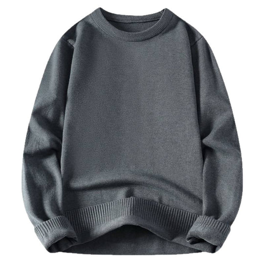 Damen bequemer und eleganter Rundhalsausschnitt Pullover Heidi-Mode