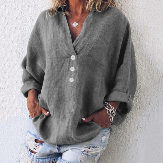 Heidi-Mode | Modischer Pullover aus Baumwolle und Leinen