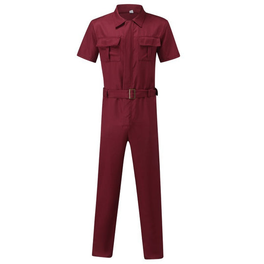Damen Utility Overall mit praktischen Taschen und Gürteldesign Heidi-Mode