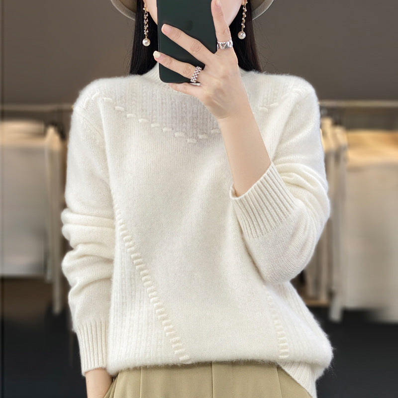 Damen Eleganter und bequemer Strickpullover mit einzigartigem Design Heidi-Mode