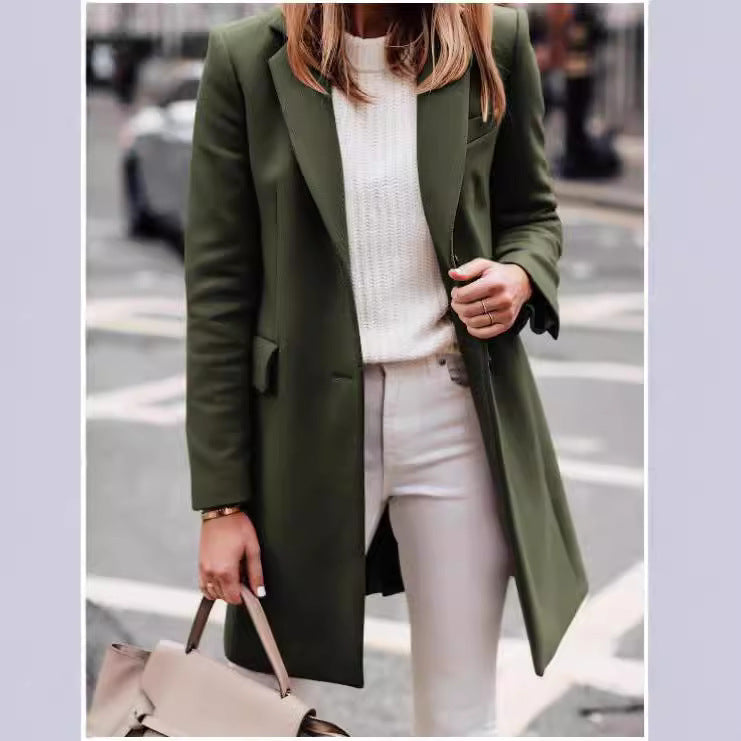 Damen eleganter taillierter Übergangsblazer Heidi-Mode