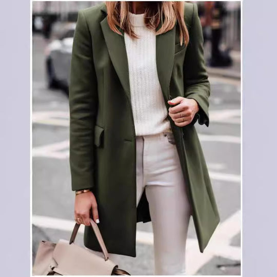 Damen eleganter taillierter Übergangsblazer Heidi-Mode