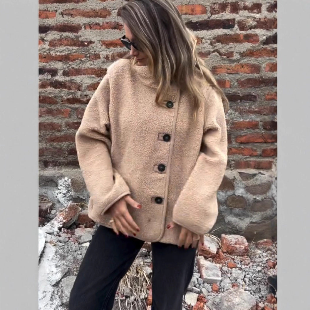 Damen lockere Fleecejacke Heidi-Mode