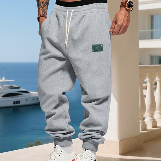 Herren bequeme Hoodie-Jogginghose mit elastischem Bund und praktischen Eingrifftaschen Heidi-Mode