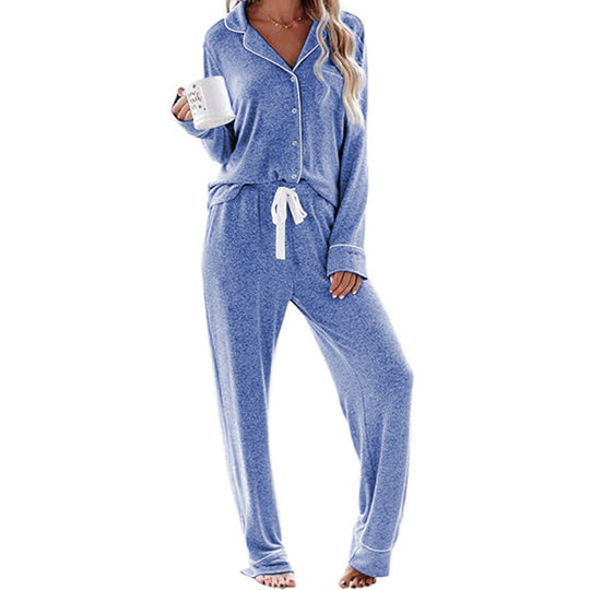 Damen Schlafanzug-Set aus weichem, atmungsaktivem Material Heidi-Mode
