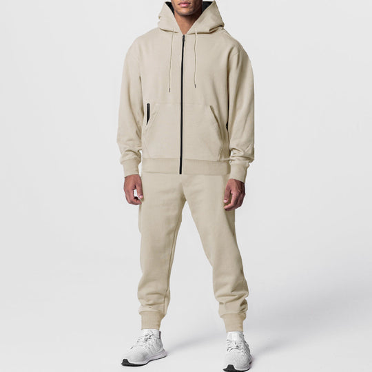 Herren sportliches Hoodie-Set mit atmungsaktiver Stofftechnologie Heidi-Mode