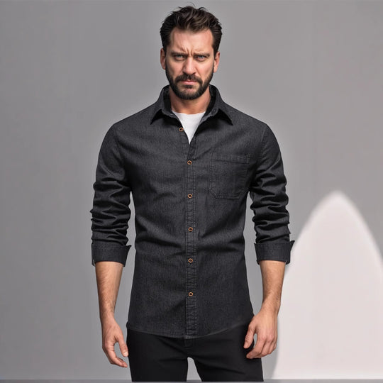 Herren Denim Hemd Heidi-Mode