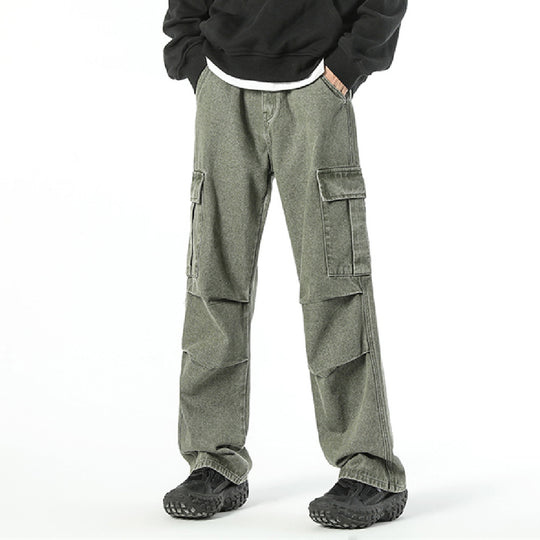 Herren Cargo-Hose mit vielseitigen Taschen und bequemem Schnitt Heidi-Mode