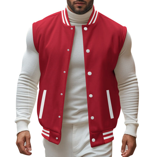 Herren trendige Collegejacke mit sportlichem Schnitt Heidi-Mode
