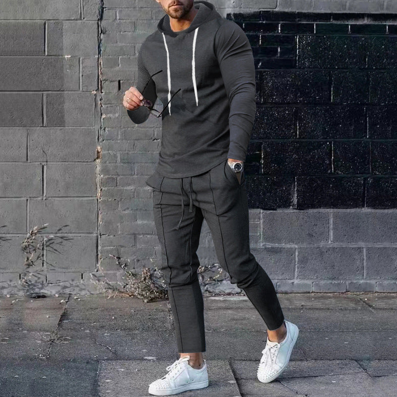 Herren Sportliches Hoodie-Set mit stylischen Jogginghosen Heidi-Mode