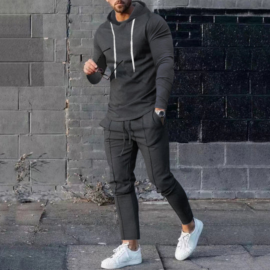 Herren Sportliches Hoodie-Set mit stylischen Jogginghosen Heidi-Mode