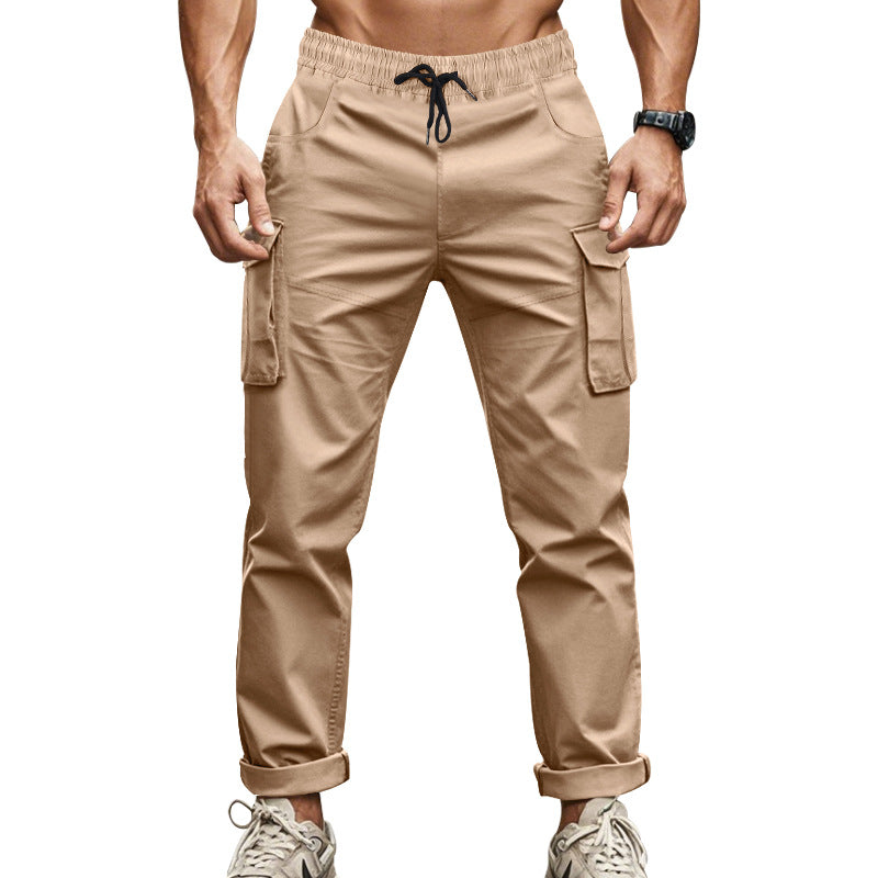 Herren Cargo-Hose mit praktischen Seitentaschen und elastischem Bund Heidi-Mode