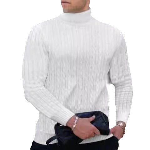 Herren Rollkragenpullover aus komfortabler Strickqualität Heidi-Mode