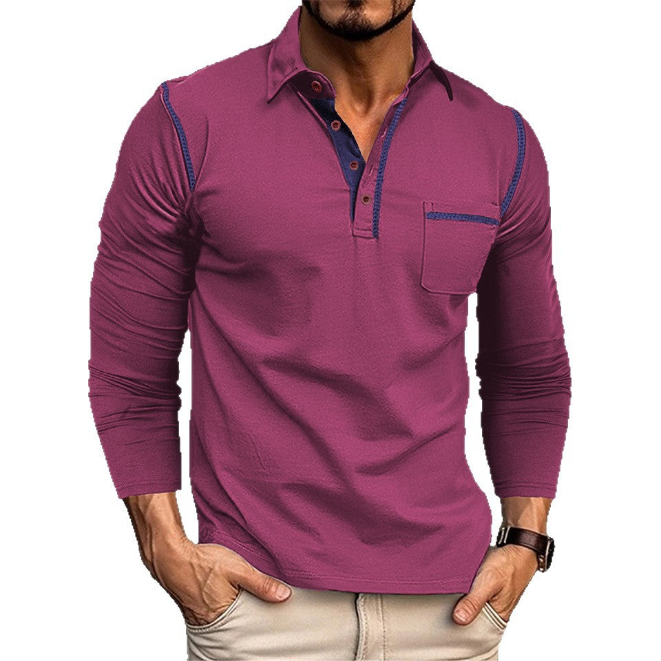 Herren Langarm Poloshirt Heidi-Mode