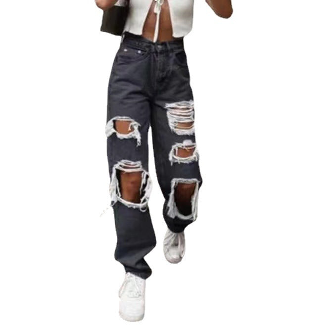 Damen Destroyed Jeans Heidi-Mode