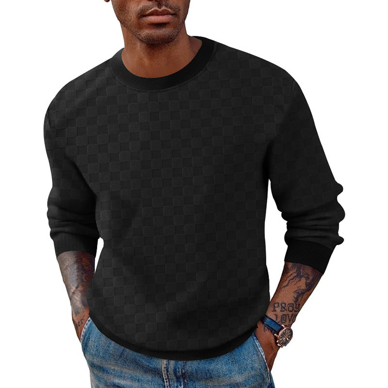 Herren Strickpullover mit strukturiertem Design Heidi-Mode