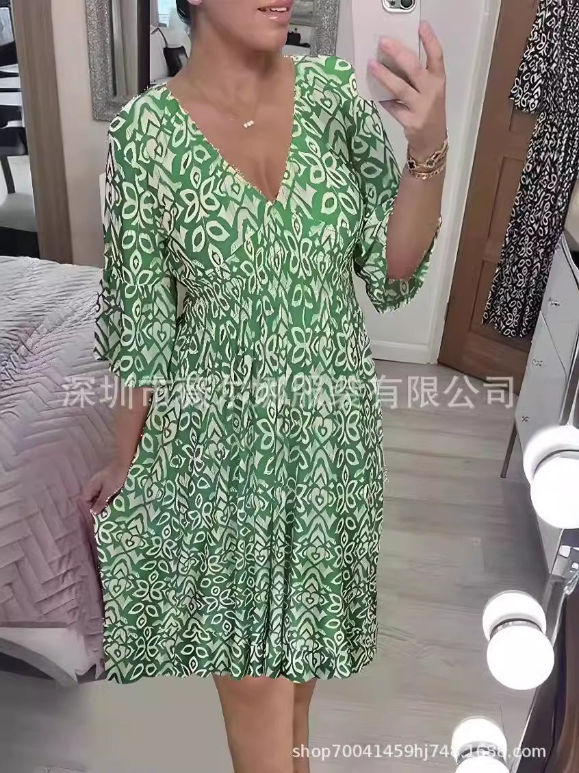 Heidi-Mode | Beach-Kleid Lose Hochelastisches Strandkleid