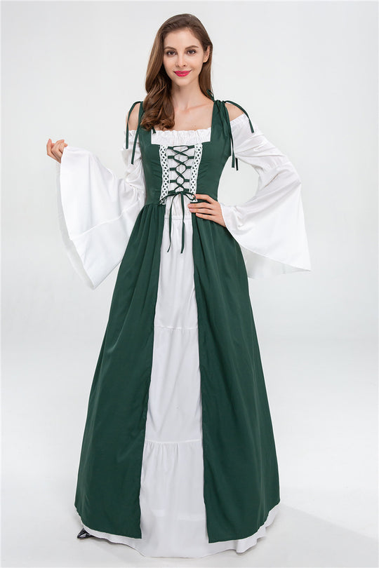 Damen historisches Märchenkleid mit elegantem Oberteil und ausgestellten Ärmeln Heidi