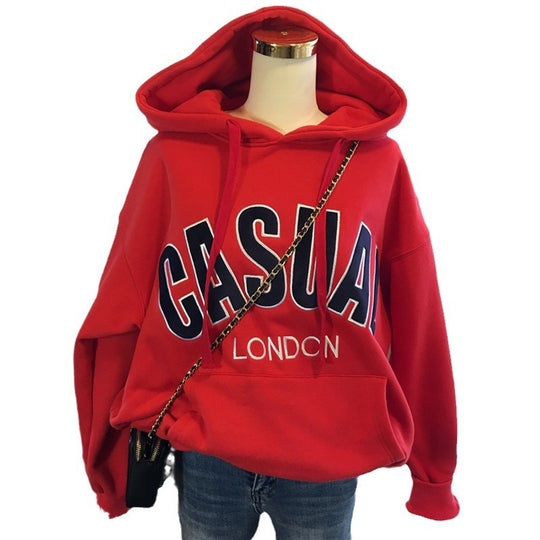 Femme Casual Graphic Pullover Hoodie Heidi-Mode