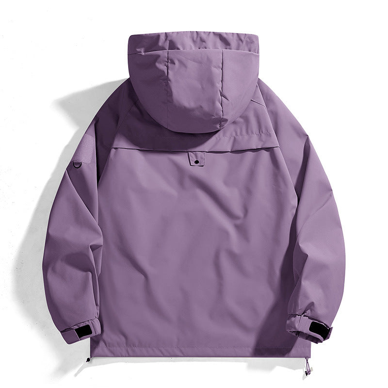 Damen Outdoor-Jacke mit verstellbarer Kapuze und atmungsaktiven Einsätzen Heidi-Mode