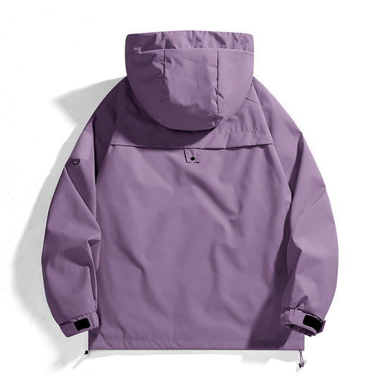 Damen Outdoor-Jacke mit verstellbarer Kapuze und atmungsaktiven Einsätzen Heidi-Mode