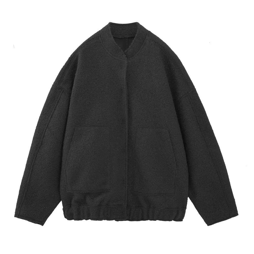 Damen Gemütliche und stylische Fleecejacke mit großen Seitentaschen Heidi-Mode