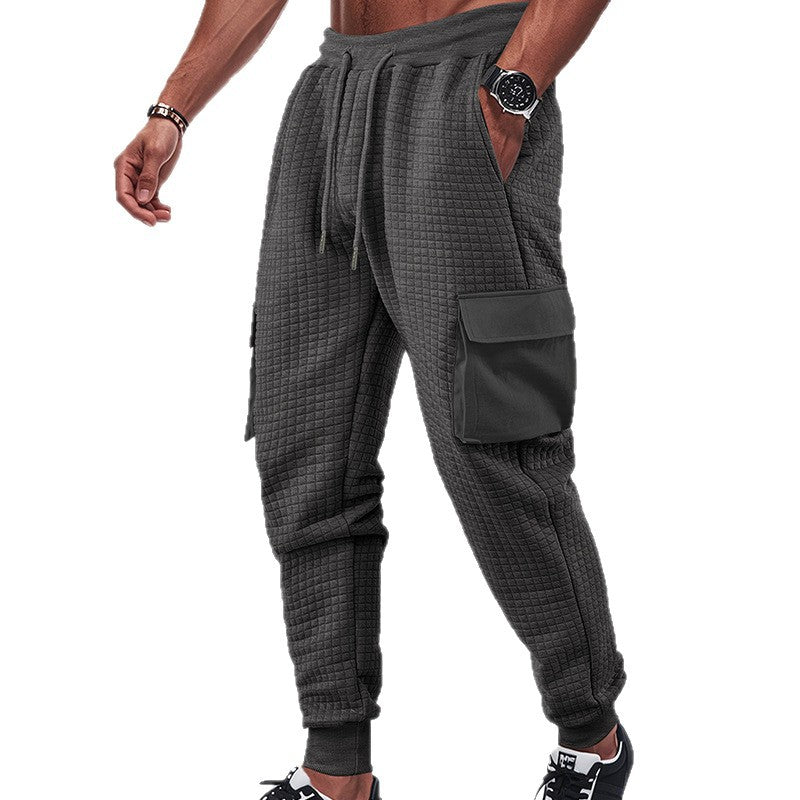 Herren Cargo-Jogginghose mit elastischem Bund und zahlreichen Taschen Heidi-Mode