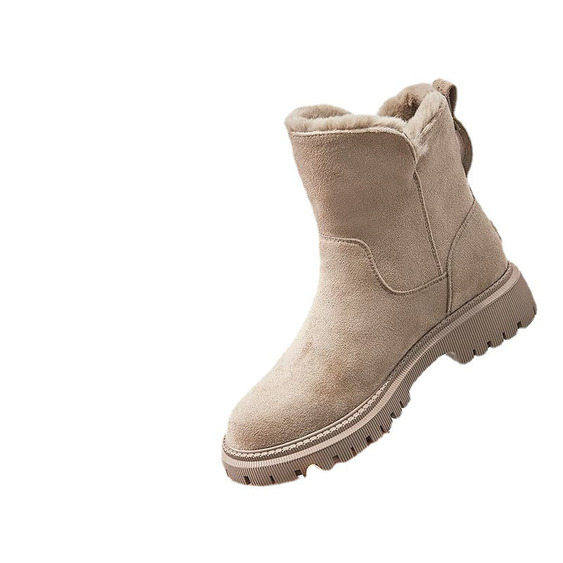 Damen modische Winterboots mit weichem Innenfutter und robustem Profil Heidi-Mode