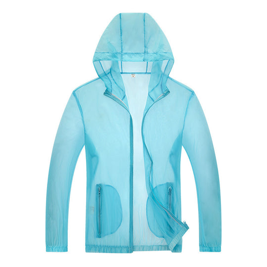 Herren ultraleichte Regenjacke mit verstellbarem Kapuzenbereich und reflektierenden Elementen Heidi-Mode