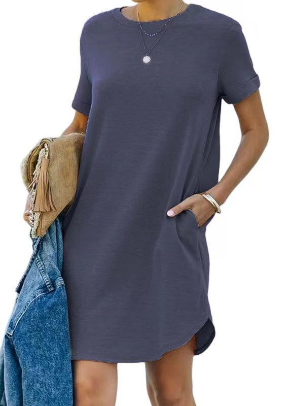 Damen Casual Kleid mit praktischen Taschen Heidi-Mode