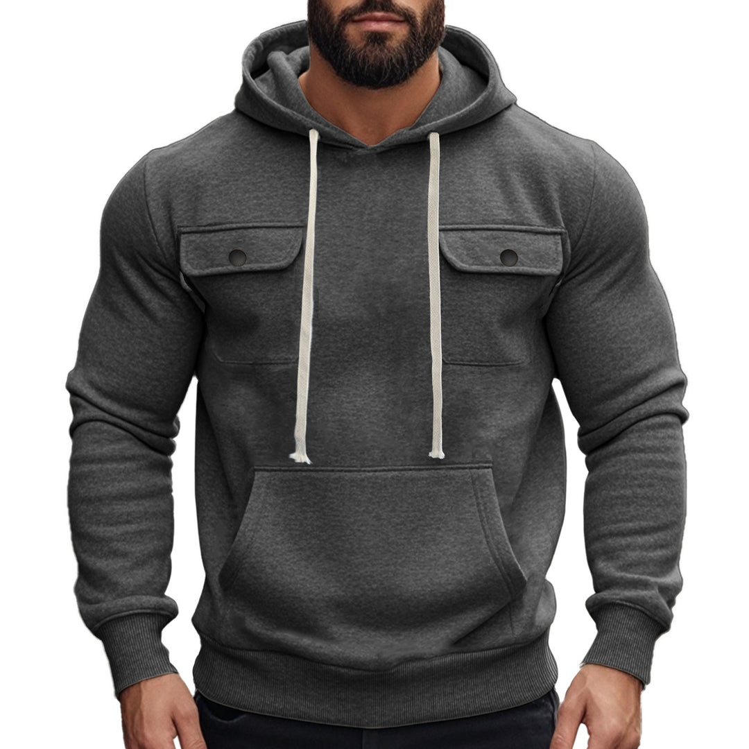 Herren Kapuzenpullover mit praktischen Pattentaschen und modernem Design Heidi-Mode