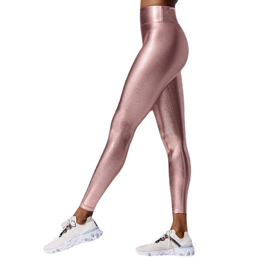 Damen Hochglänzende Leggings im eleganten Design Heidi-Mode