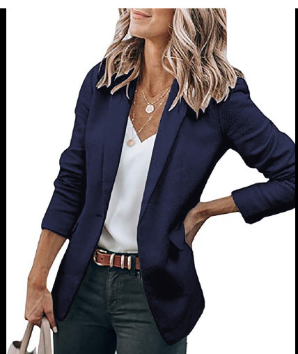 Damen komfortable Blazerjacke mit strukturiertem Design und eleganten Akzenten Heidi-Mode