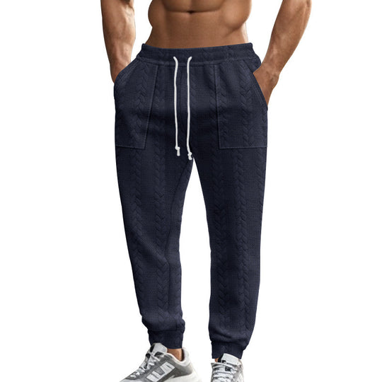 Herren Bequeme Trainingshose mit seitlichen Taschen und regulierbarem Kordelzug Heidi-Mode