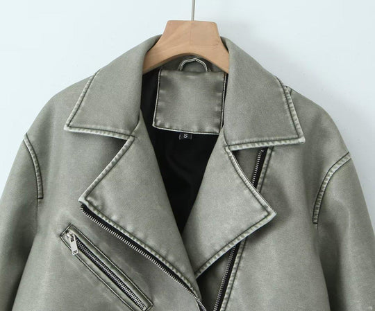 Damen Bikerjacke im Vintage-Stil Heidi-Mode