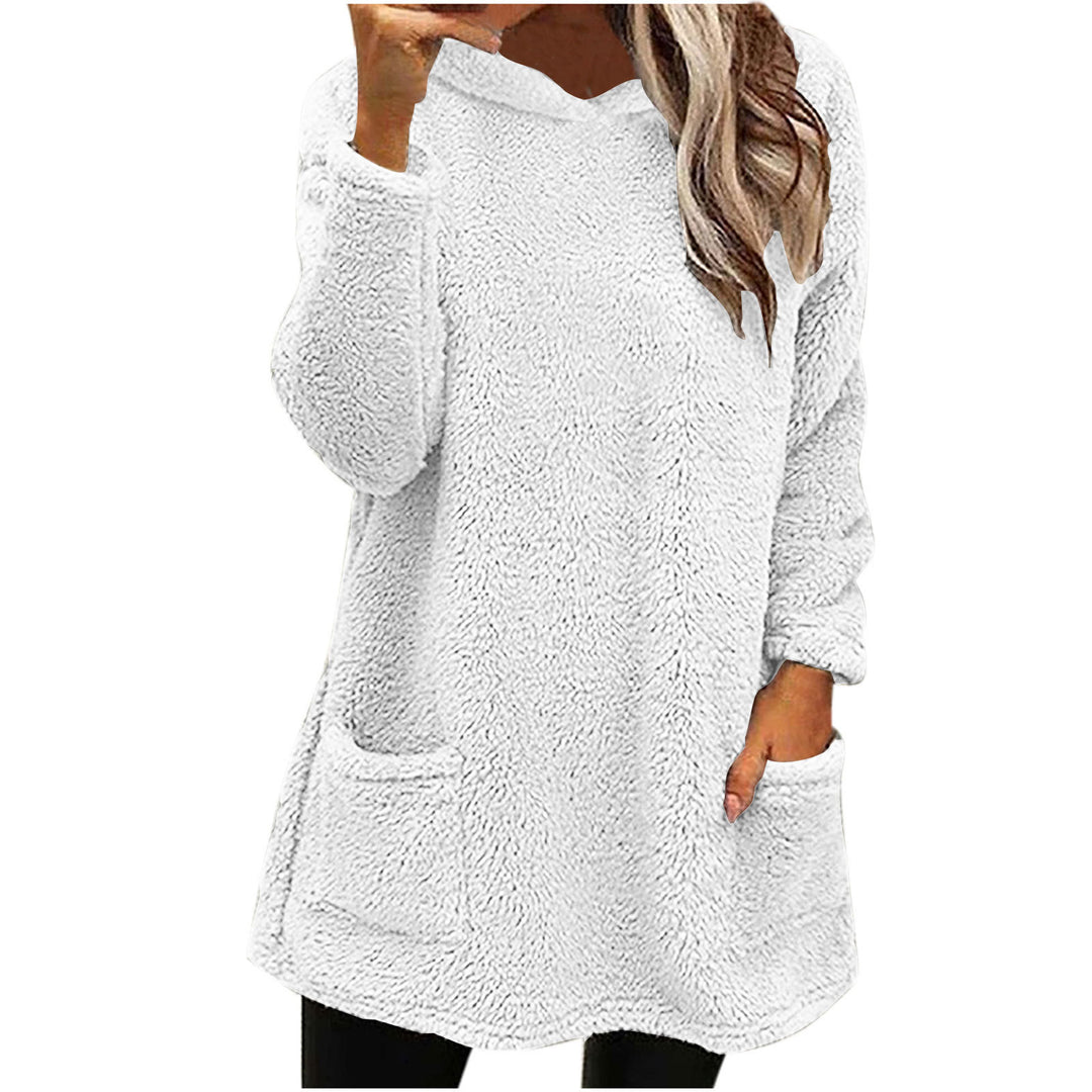 Damen Kuschelige Fleece-Pullover Heidi-Mode