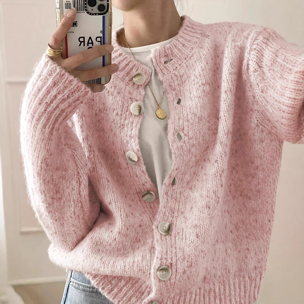 Damen Kuschelige Strickjacke Heidi-Mode