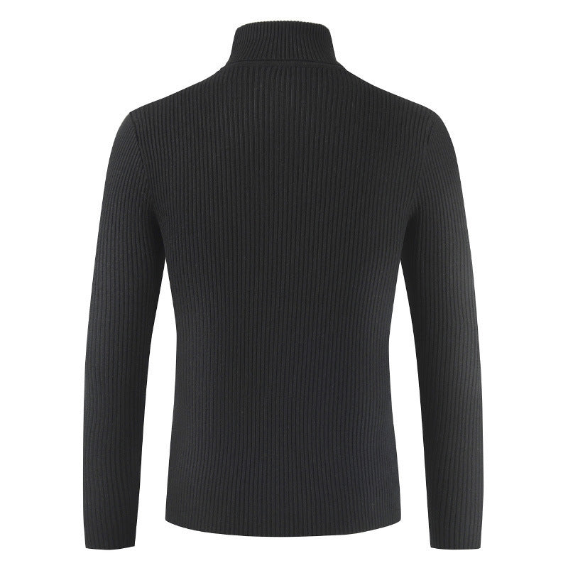 Damen Rollkragenpullover aus gehäkeltem Strick Heidi-Mode